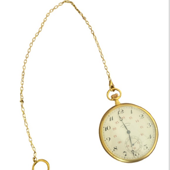 HP 🎉 1900s Paragon Chronometer 18k Pocket Watch - Picture 11 of 15